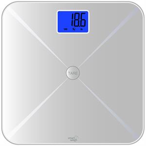 Smart Weigh 440lbs Electronic Bathroom Digital Body Weight Scale LCD Silver