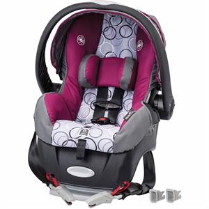 Rental Evenflo Embrace Select Infant Car Seat w/ SureSafe Installation, Choose Your Pattern