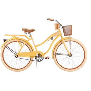 Rental Huffy 26 Nel Lusso Womens Cruiser Bike, Yellow