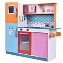 CostwayWood Kitchen Toy Kids Cooking Pretend Play Set Toddler Wooden Playset Gift New