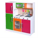 Costway Wood Kitchen Toy Kids Cooking Pretend Play Set Toddler Wooden Playset Gift